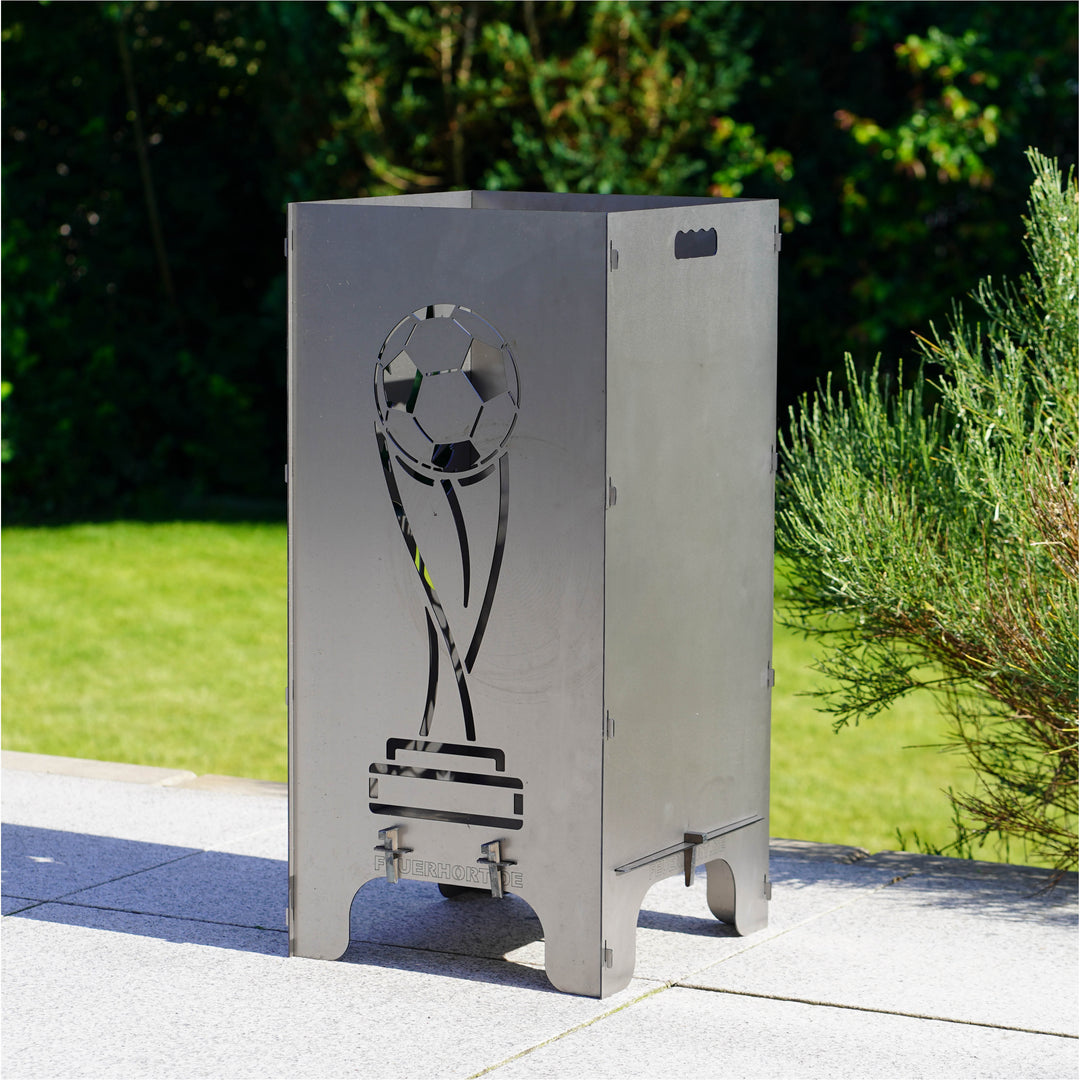 Feuertonne "Fußball EM 2024" 82cm - Motiv Pokal