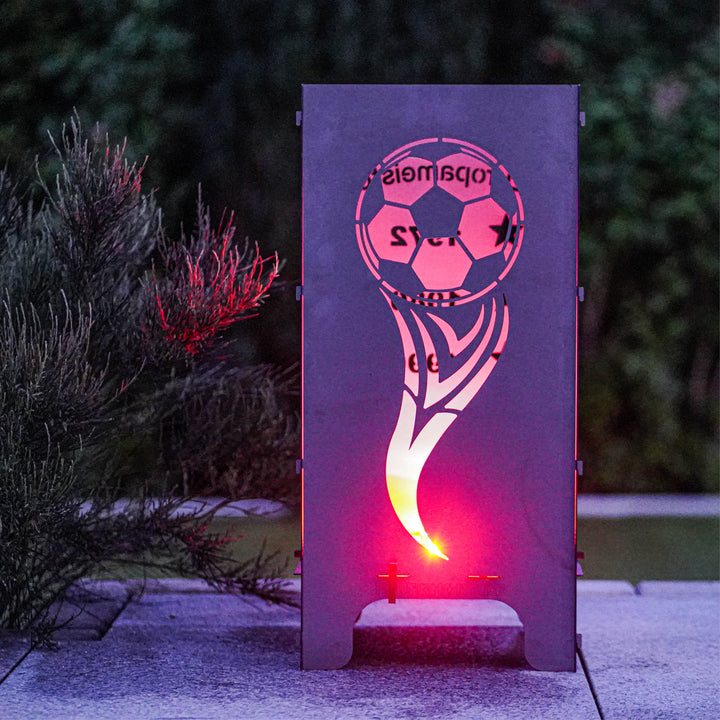 Feuertonne "Fußball EM 2024" 82cm - Motiv Schuss