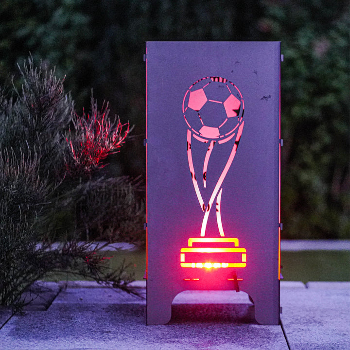 Feuertonne "Fußball EM 2024" 82cm - Motiv Pokal